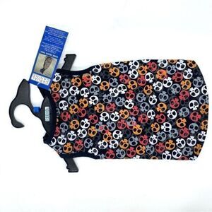 Casual Canine Dog Shirt Bone Heads Skull Tank Orange Size Small Medium